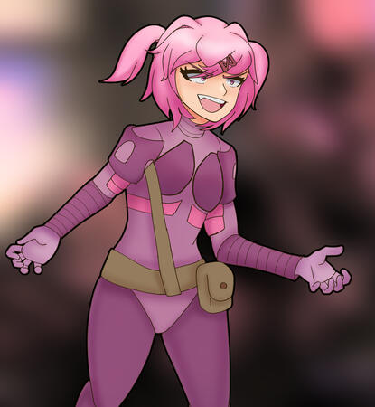 Natsuki from DDLC as the Pink Goblin, 2023 Natsuki from DDLC as the Pink Goblin, 2023
